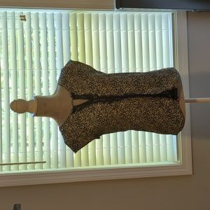 Express, xs, black and white pattern top